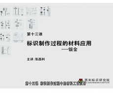 制作工艺师-第13课 标识制作过程的材料应用-钣金
