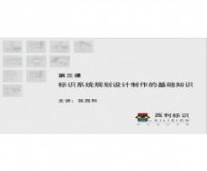 标识客户服务-第3课 标识系统规划设计制作的基础知识