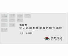 标识客户服务-第5课 标识系统制作业务的操作流程