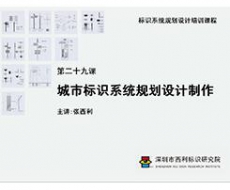 标识系统规划设计培训课程 第二十九课 城市标识系统规划设计制作