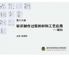 标识制作工艺师培训课程  第十八课 标识制作过程的材料工艺应用——雕刻